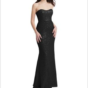 Dessy Collection NTW Sequin Dress (color is Stardust grey, not black).